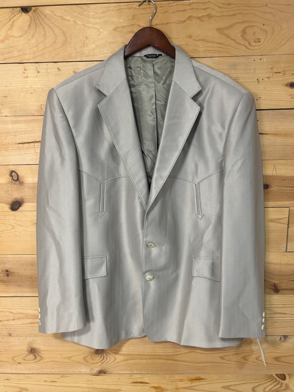 NWT Men's Pagano West Blazer Silver Swedish Warp Reno Smiles Western USA NFR 50R